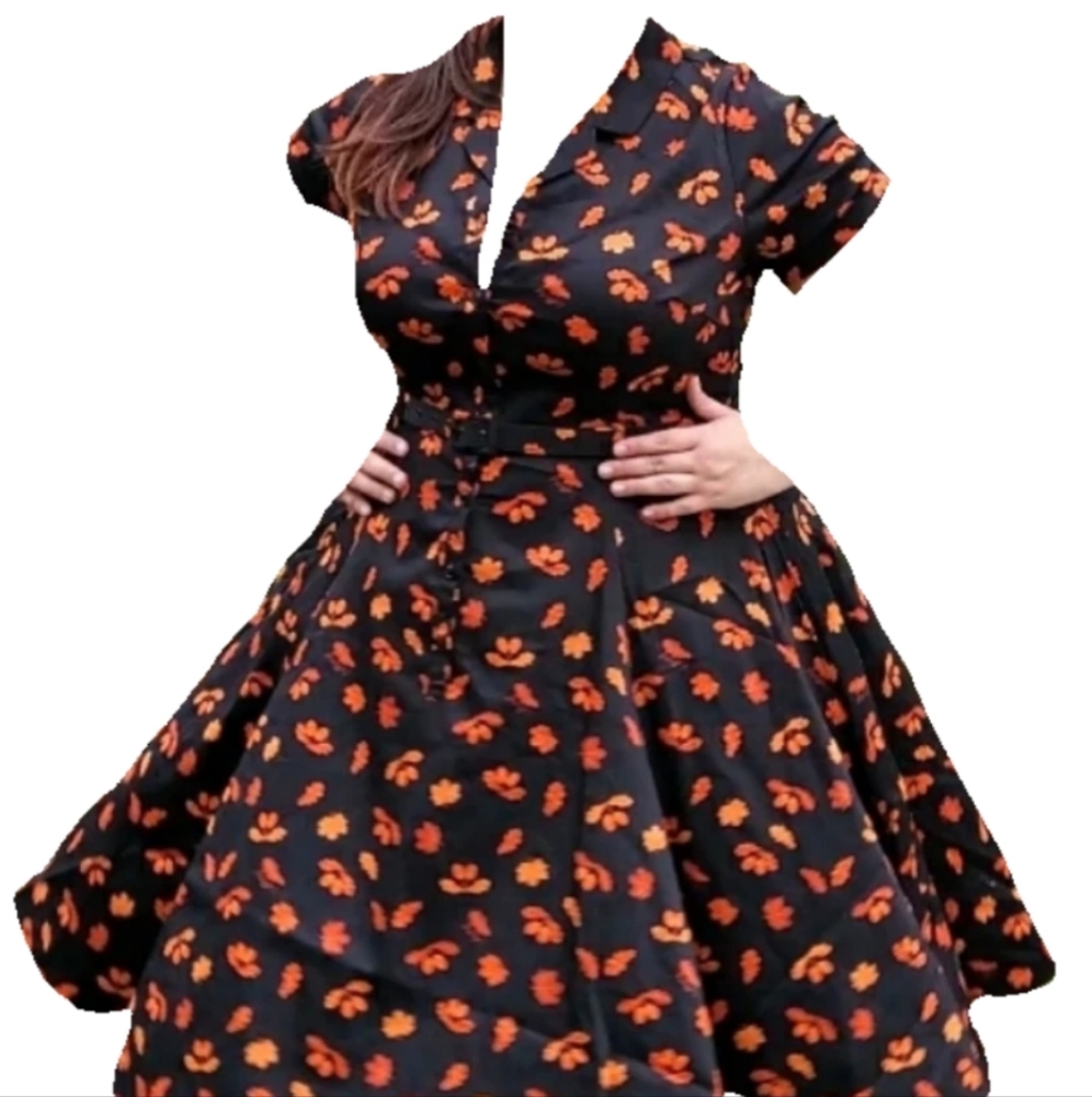 Collectif Caterina Acorn Swing / Cherished Era Shirt Dress